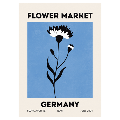 Flower Market - Germany Bleue Vague Flow