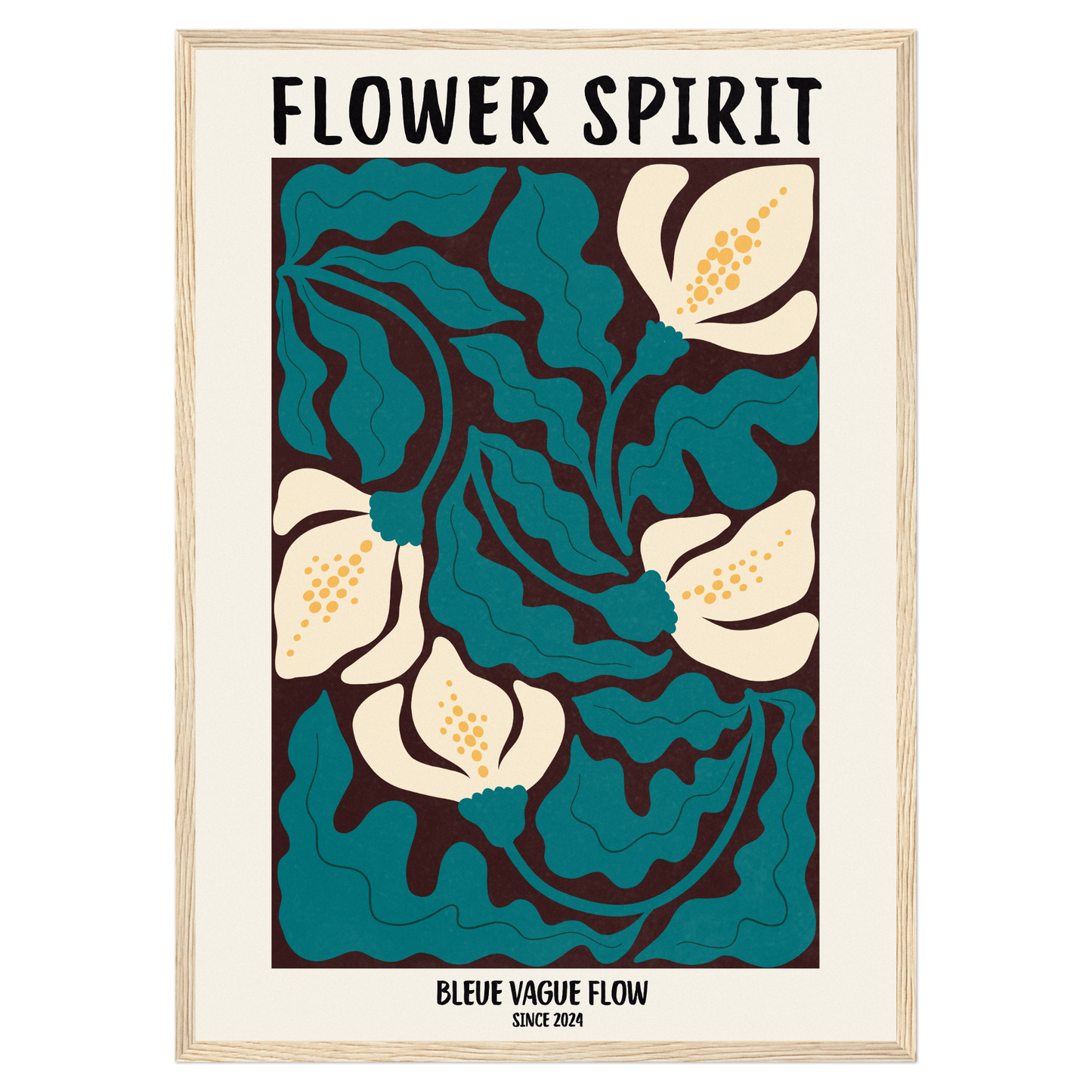Flower Spirit - Ombre tendre Bleue Vague Flow