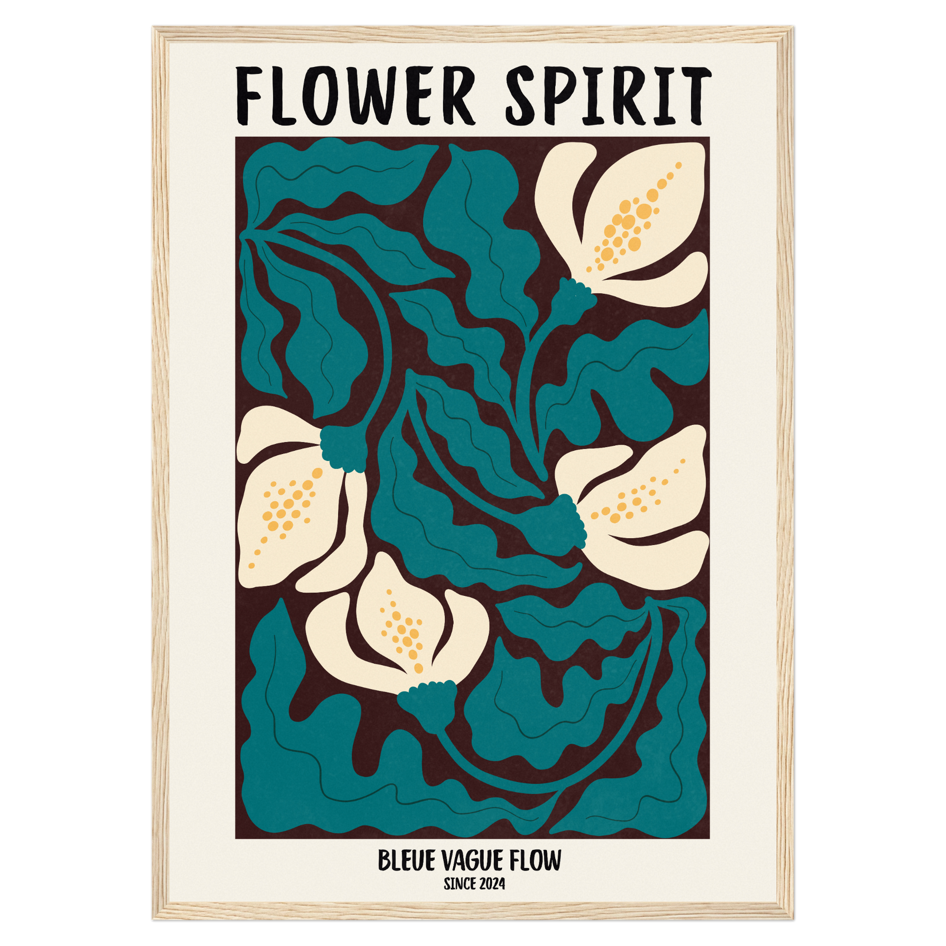 Flower Spirit - Ombre tendre Bleue Vague Flow