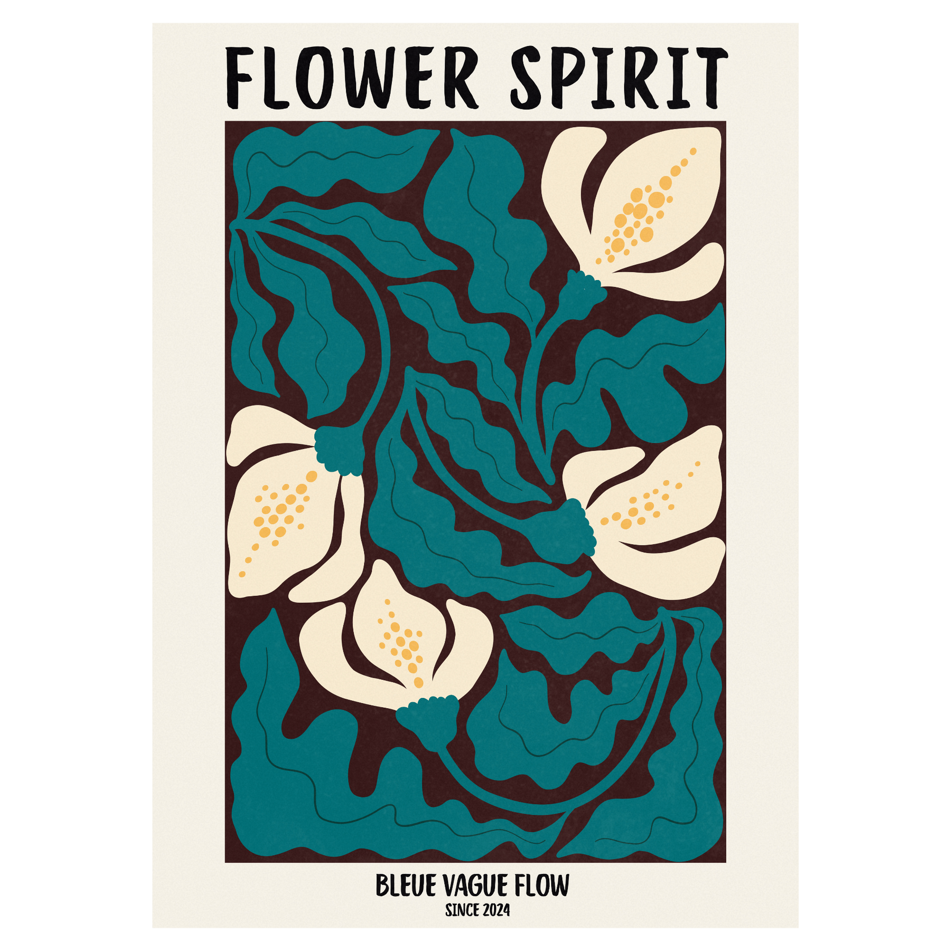 Flower Spirit - Ombre tendre Bleue Vague Flow