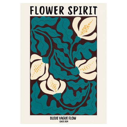 Flower Spirit - Ombre tendre Bleue Vague Flow