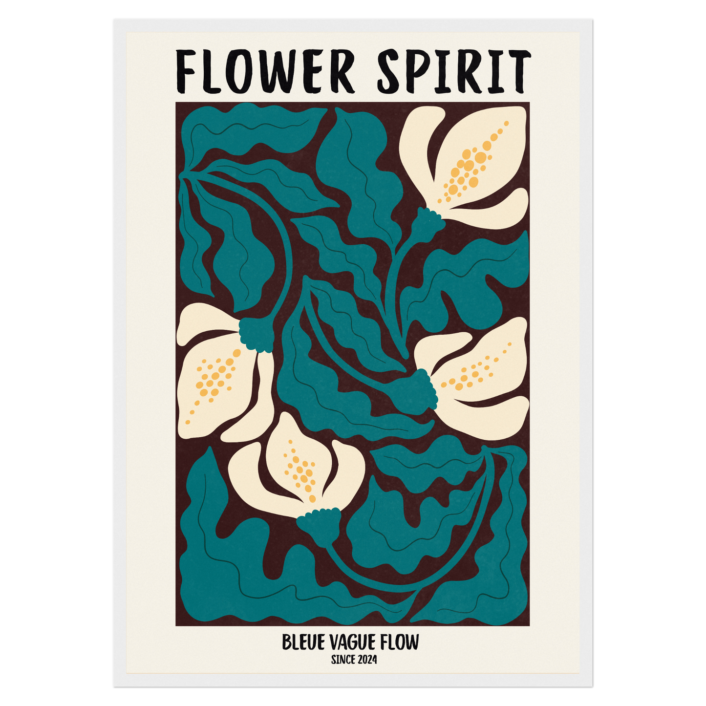 Flower Spirit - Ombre tendre Bleue Vague Flow