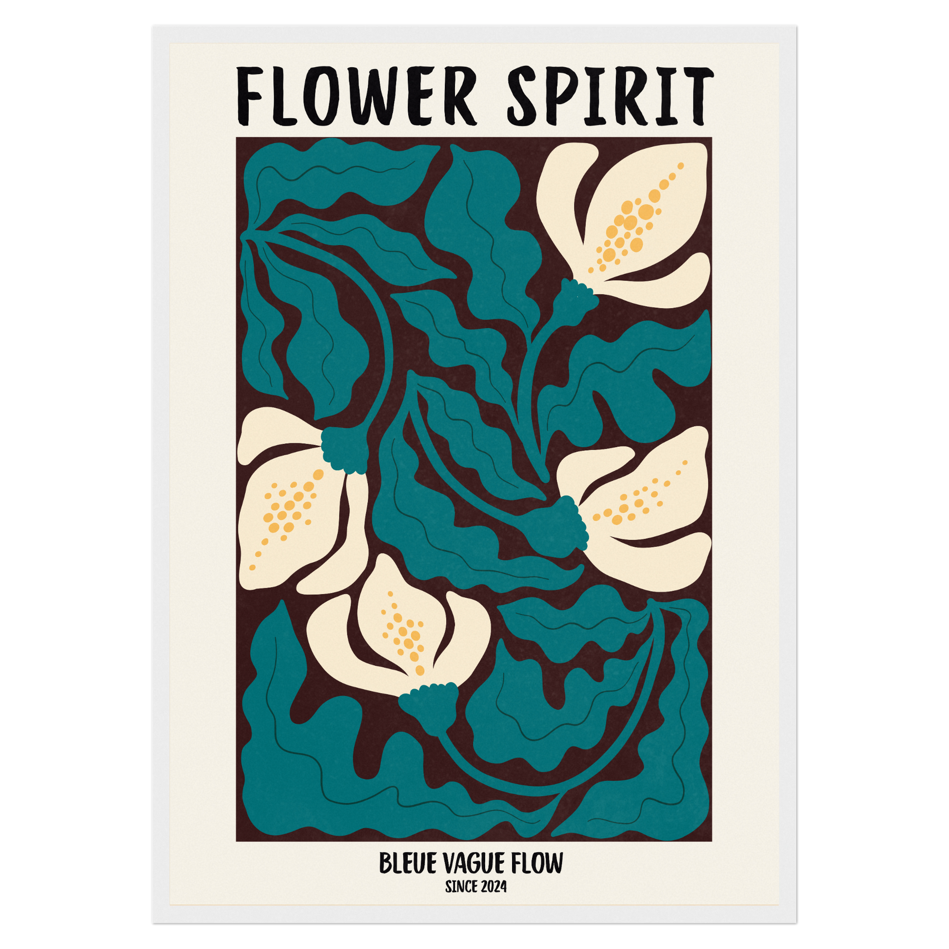 Flower Spirit - Ombre tendre Bleue Vague Flow