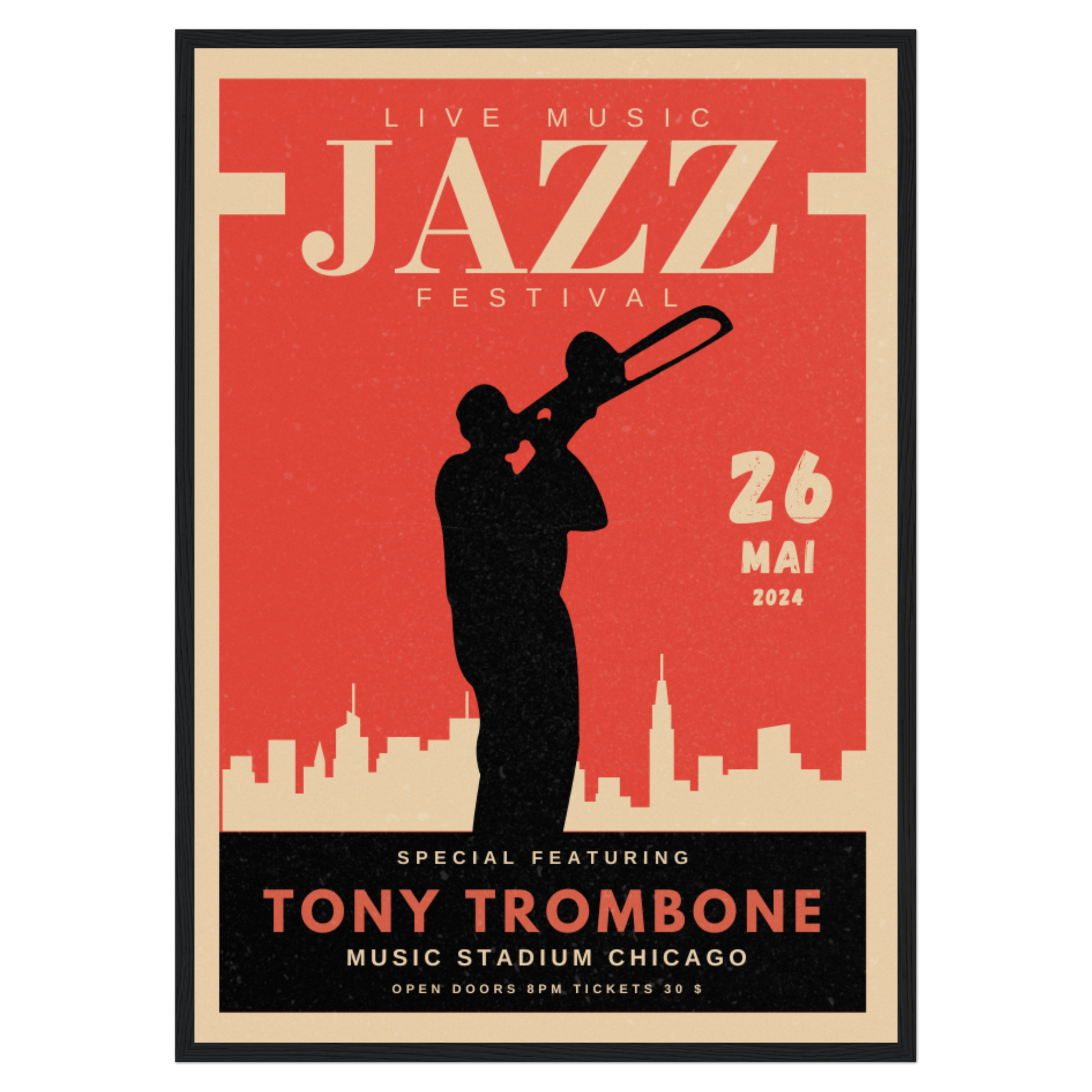 Festival Musique Jazz - Trombone Bleue Vague Flow