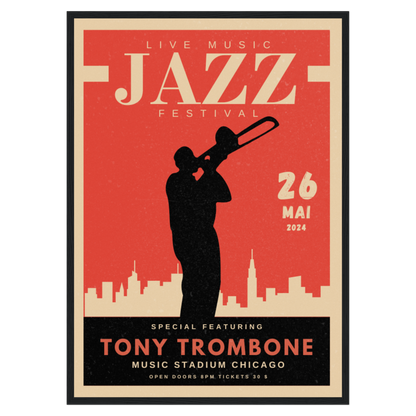 Festival Musique Jazz - Trombone Bleue Vague Flow