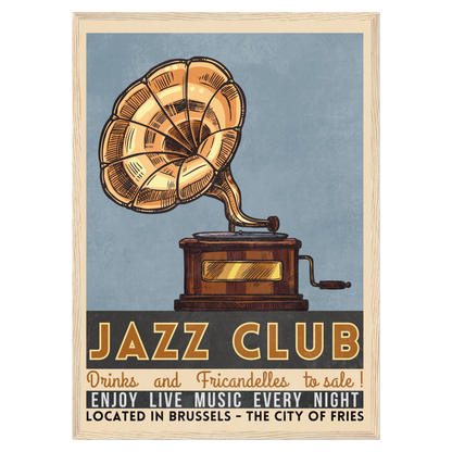 Jazz Club - Platine Vinyle Bleue Vague Flow