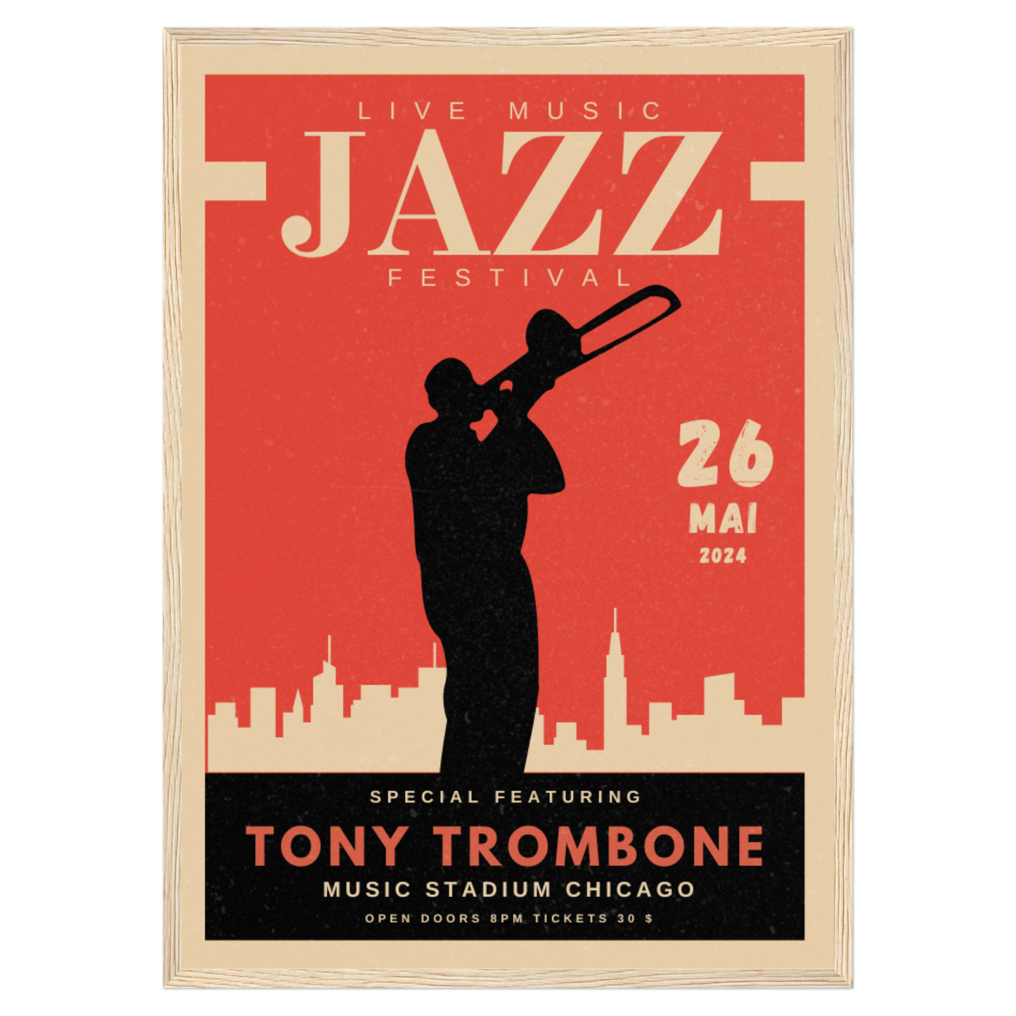 Festival Musique Jazz - Trombone Bleue Vague Flow