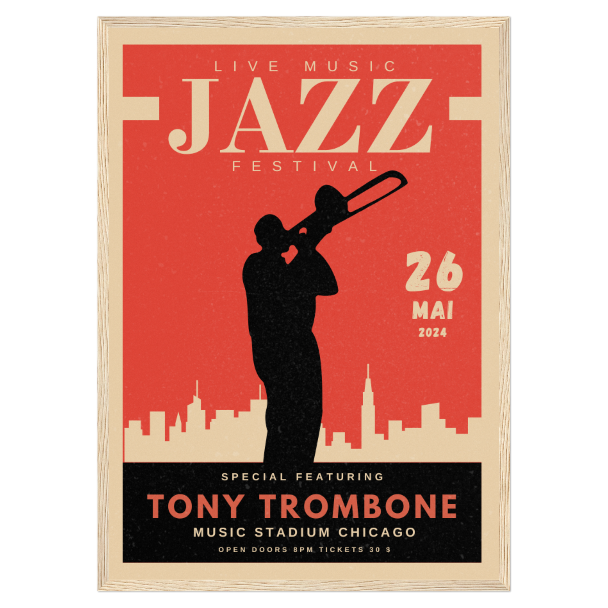 Festival Musique Jazz - Trombone Bleue Vague Flow