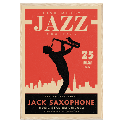 Festival Musique Jazz - Saxophone Bleue Vague Flow