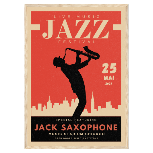 Festival Musique Jazz - Saxophone Bleue Vague Flow