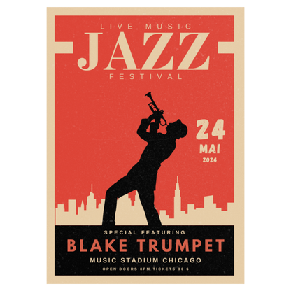 Festival Musique Jazz - Trompette Bleue Vague Flow