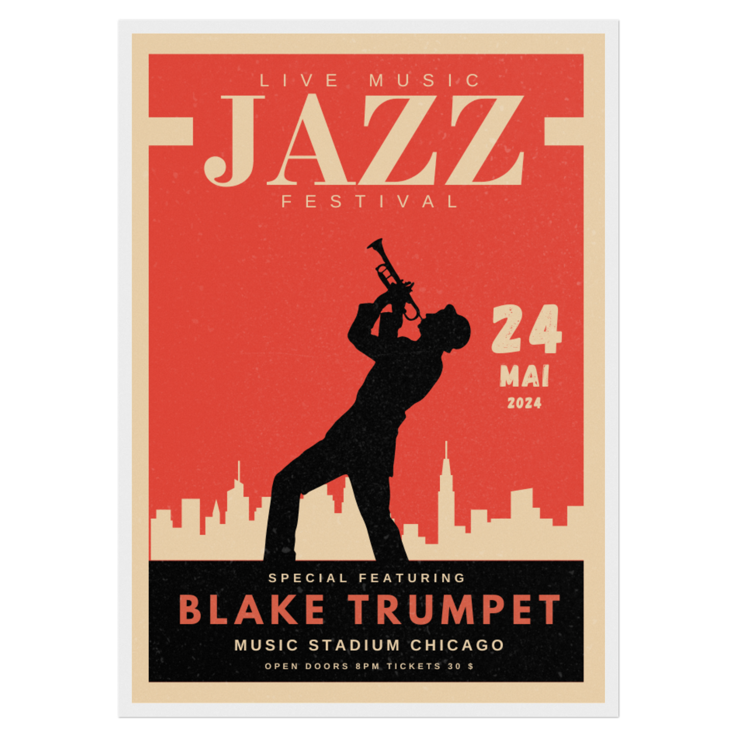 Festival Musique Jazz - Trompette Bleue Vague Flow