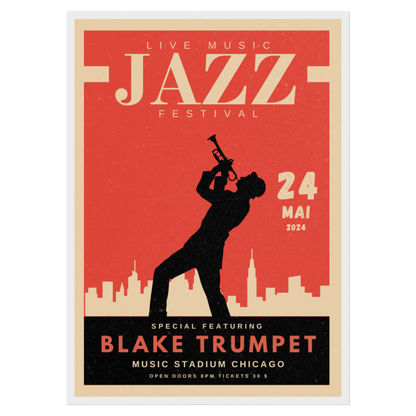 Festival Musique Jazz - Trompette Bleue Vague Flow