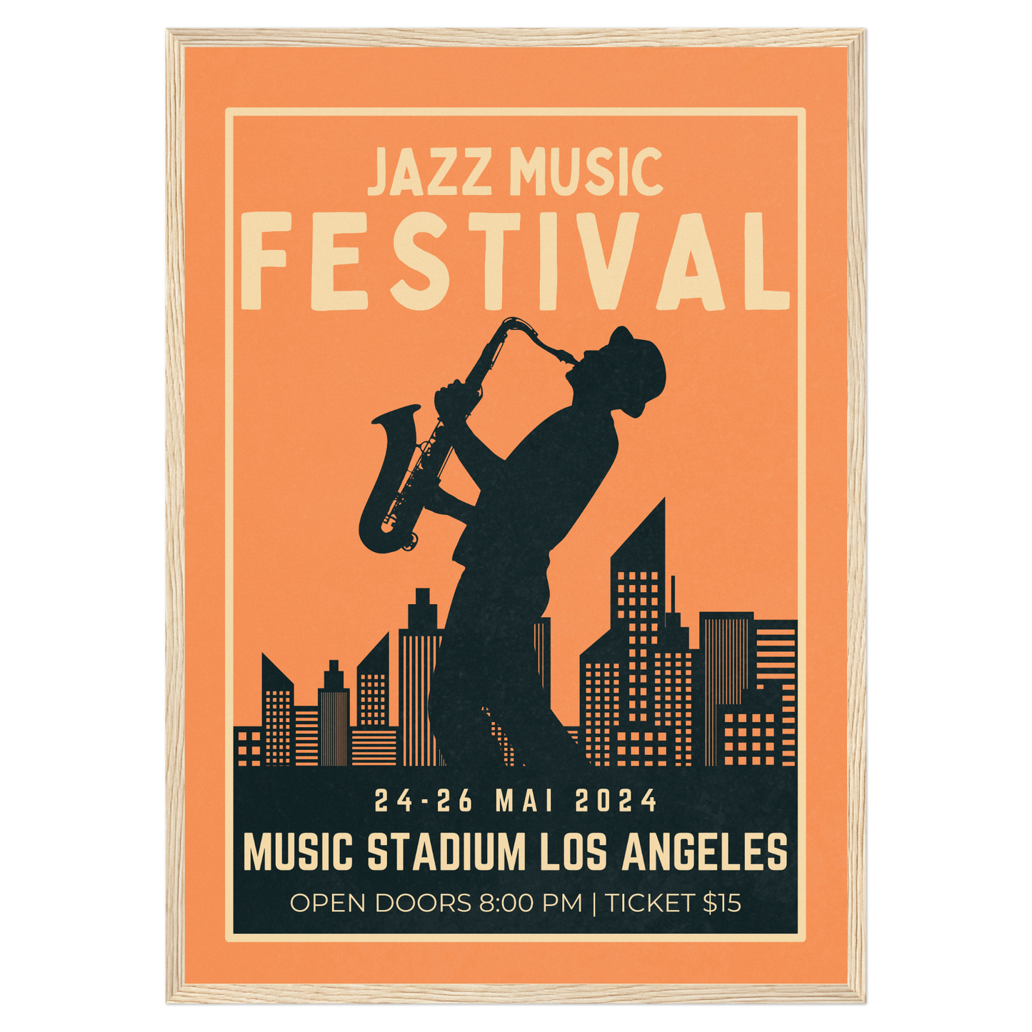 Festival Jazz - Saxophone Bleue Vague Flow