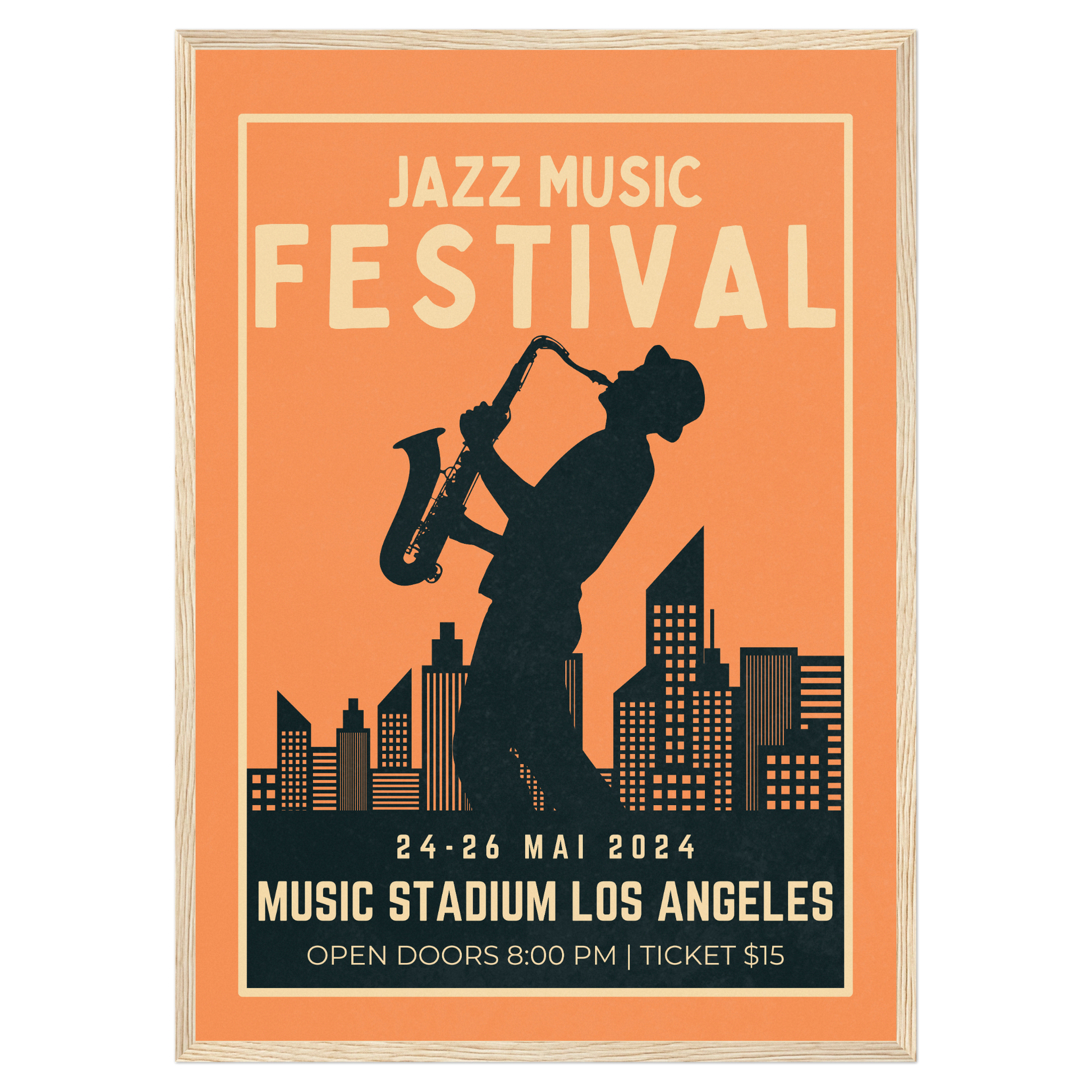 Festival Jazz - Saxophone Bleue Vague Flow