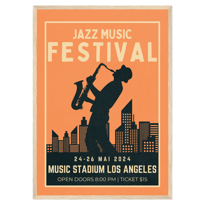 Festival Jazz - Saxophone Bleue Vague Flow