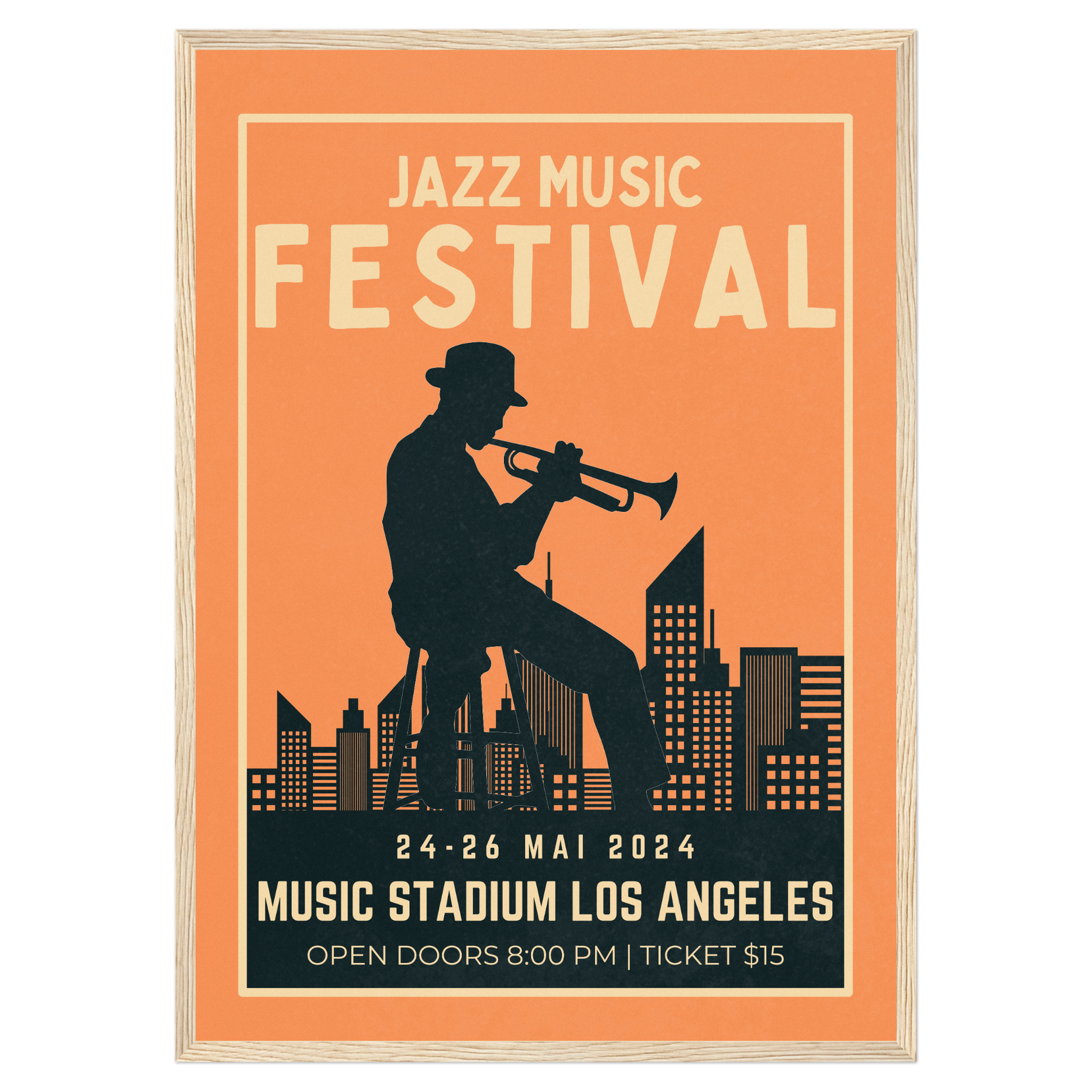 Festival Jazz - Trompette Show Bleue Vague Flow