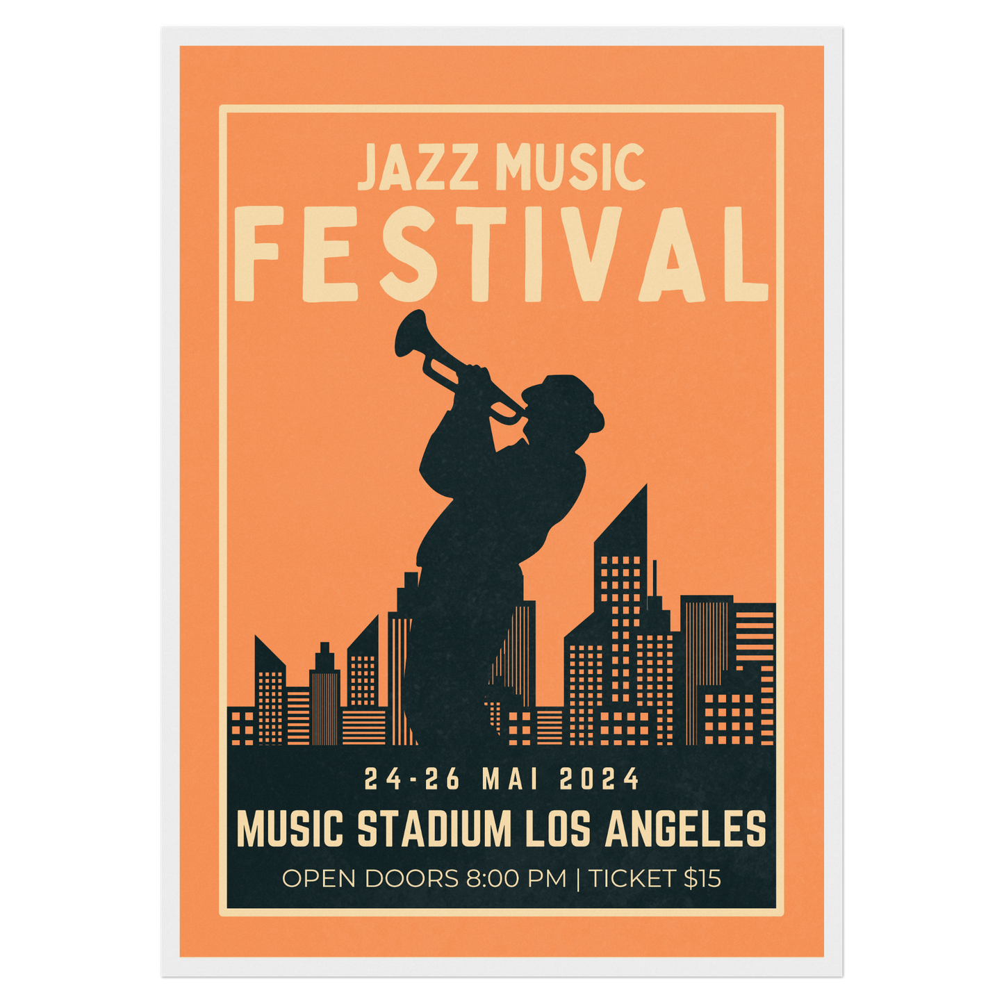 Festival Jazz - Trompette Bleue Vague Flow