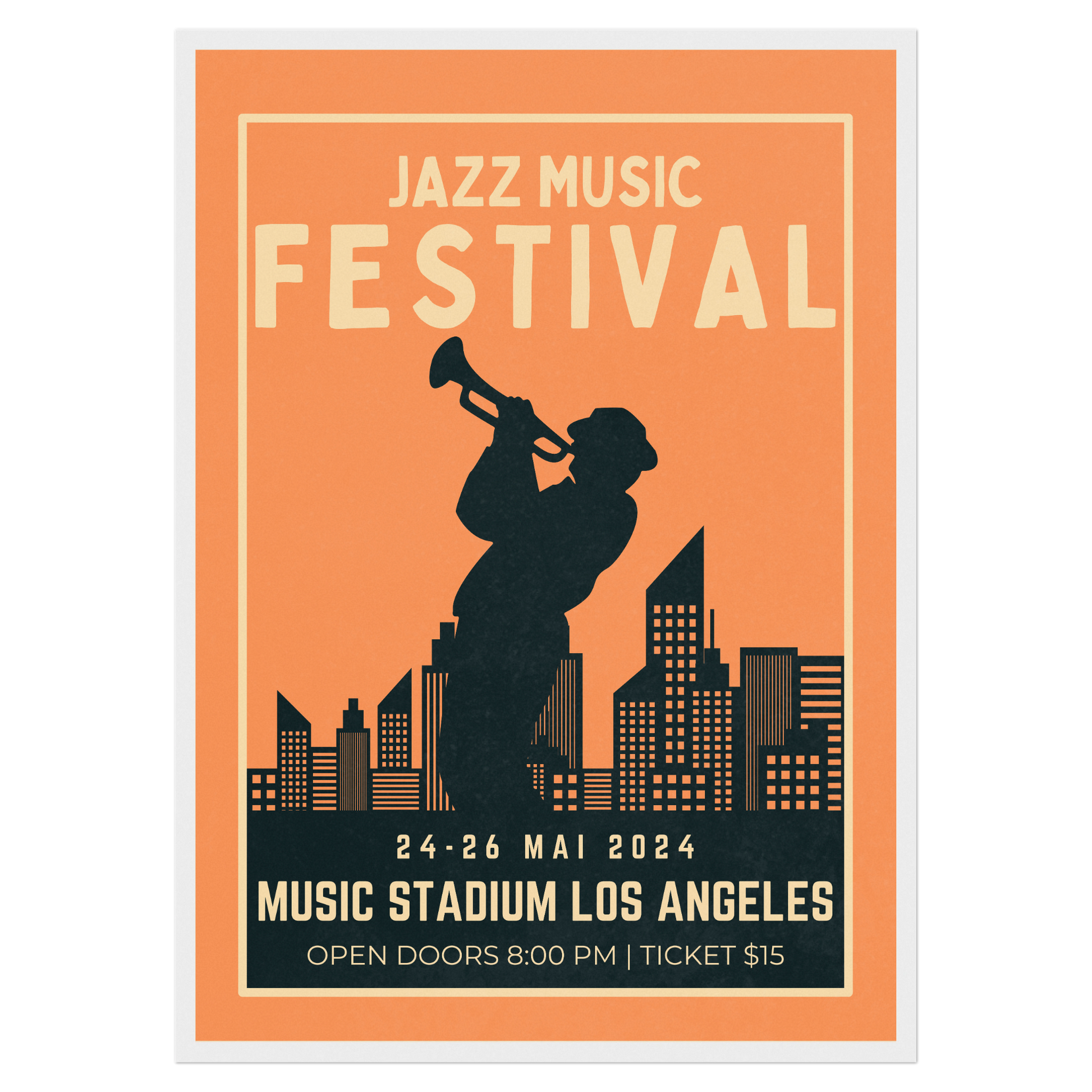 Festival Jazz - Trompette Bleue Vague Flow