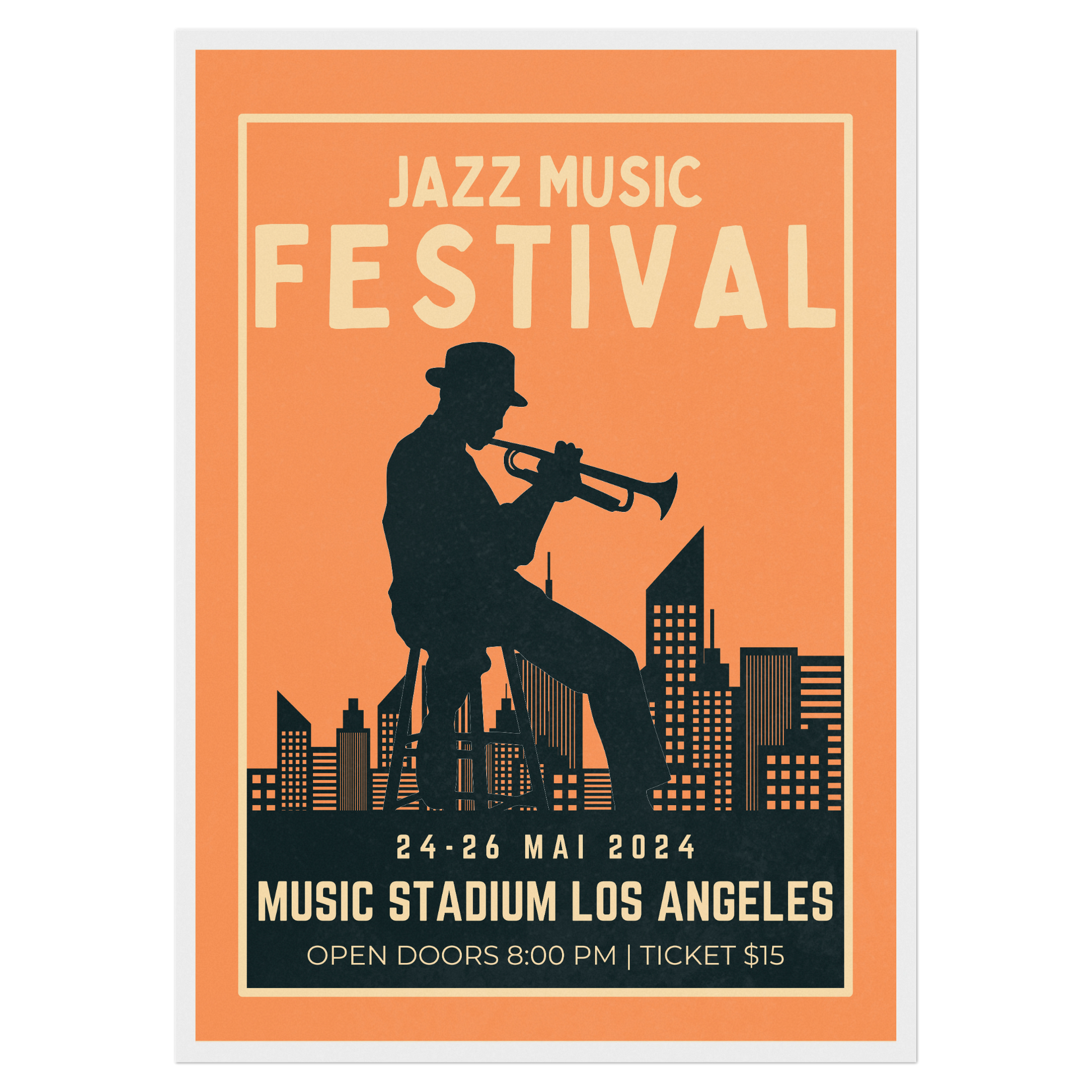 Festival Jazz - Trompette Show Bleue Vague Flow