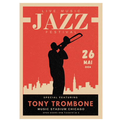 Festival Musique Jazz - Trombone Bleue Vague Flow