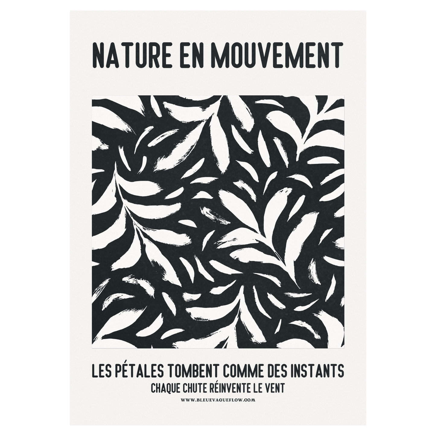 Nature En Mouvement - Lueur Bleue Vague Flow