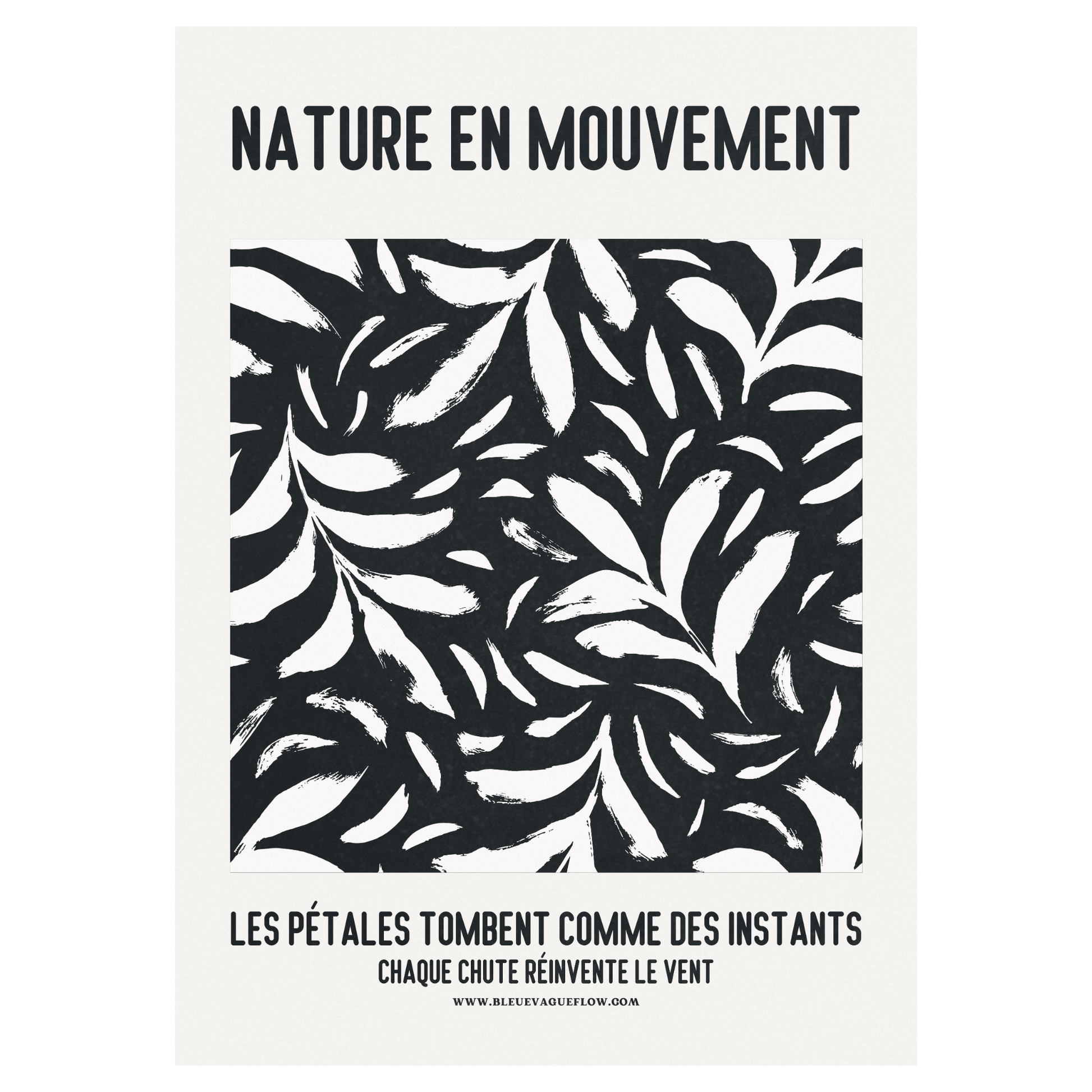 Nature En Mouvement - Lueur Bleue Vague Flow