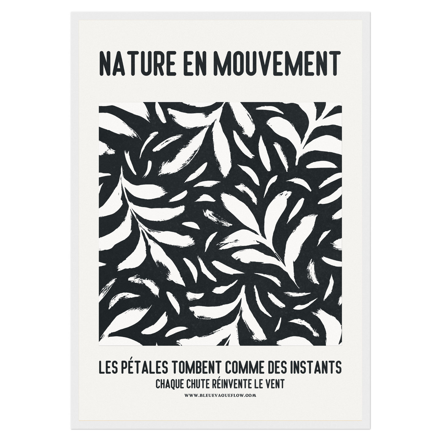 Nature En Mouvement - Lueur Bleue Vague Flow