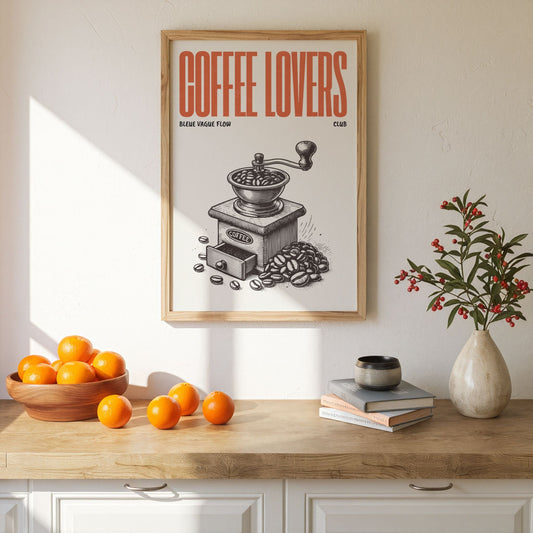 Coffee Lovers - Moulin À Café Bleue Vague Flow